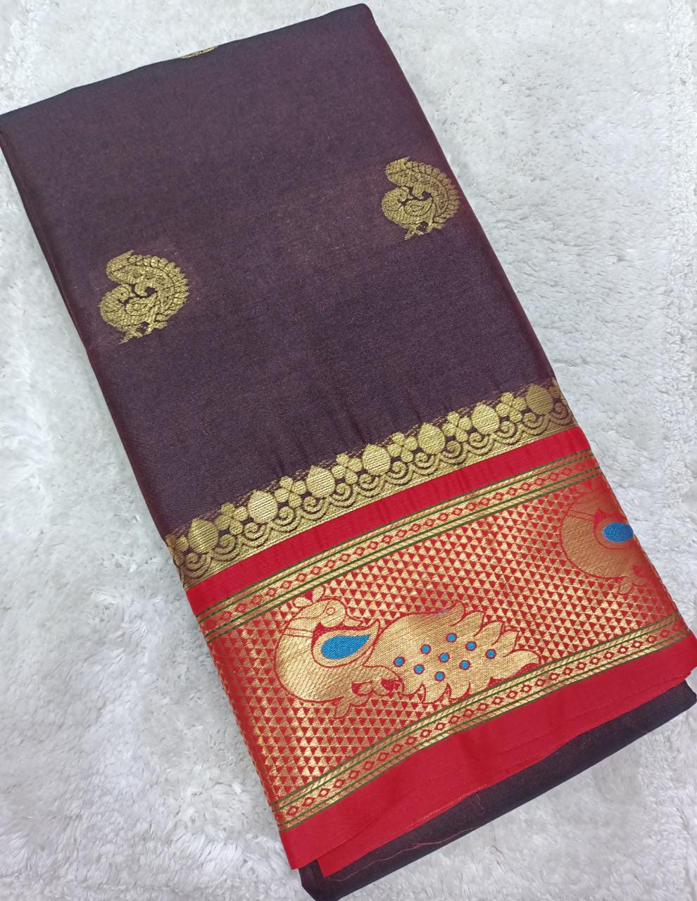  Maharani paithani Designer Cotton Silk Non Catalog Sarees